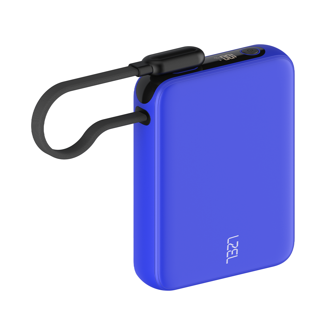 LZEL PrimeBrio 5K Mini PD Power Bank β 5000mAh, 20W, Built-in Type-C Cable | Blue LZEL PrimeBrio 5K Mini PD Power Bank β 5000mAh, 20W, Built-in Type-C Cable | Blue